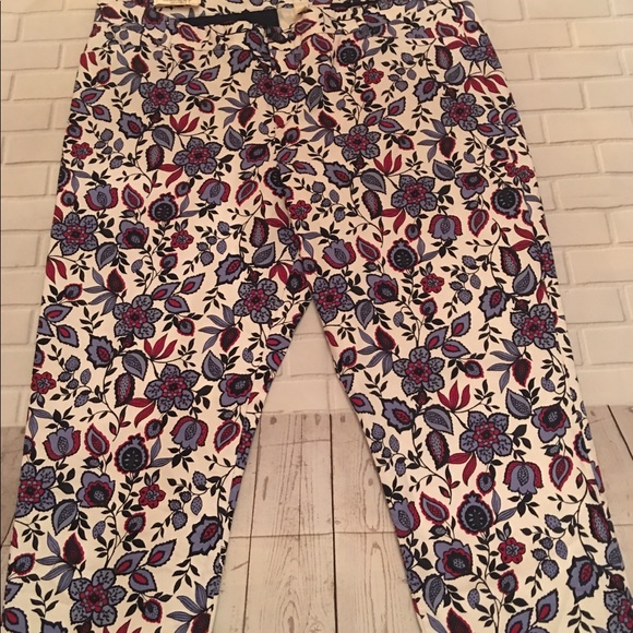 GAP Pants - Gap Khakis by Gap Slim City Floral Print Pants